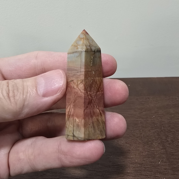 Red Creek Jasper Crystal Tower #D - Picture 3 of 5